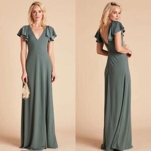 Birdy Grey Hannah Dress Size XS Bridesmaid Formal Wedding Gown Sea Glass Green